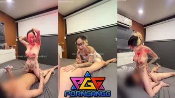 คลิปหลุดเจ๊เมย์เด็ดๆ catdevilswing เจ๊เมย์สาวนมใหญ่จับงัดกระดอหนุ่มตั้งก่อนนั่งขย่มโยกเย็ดบดควยเสียวๆ